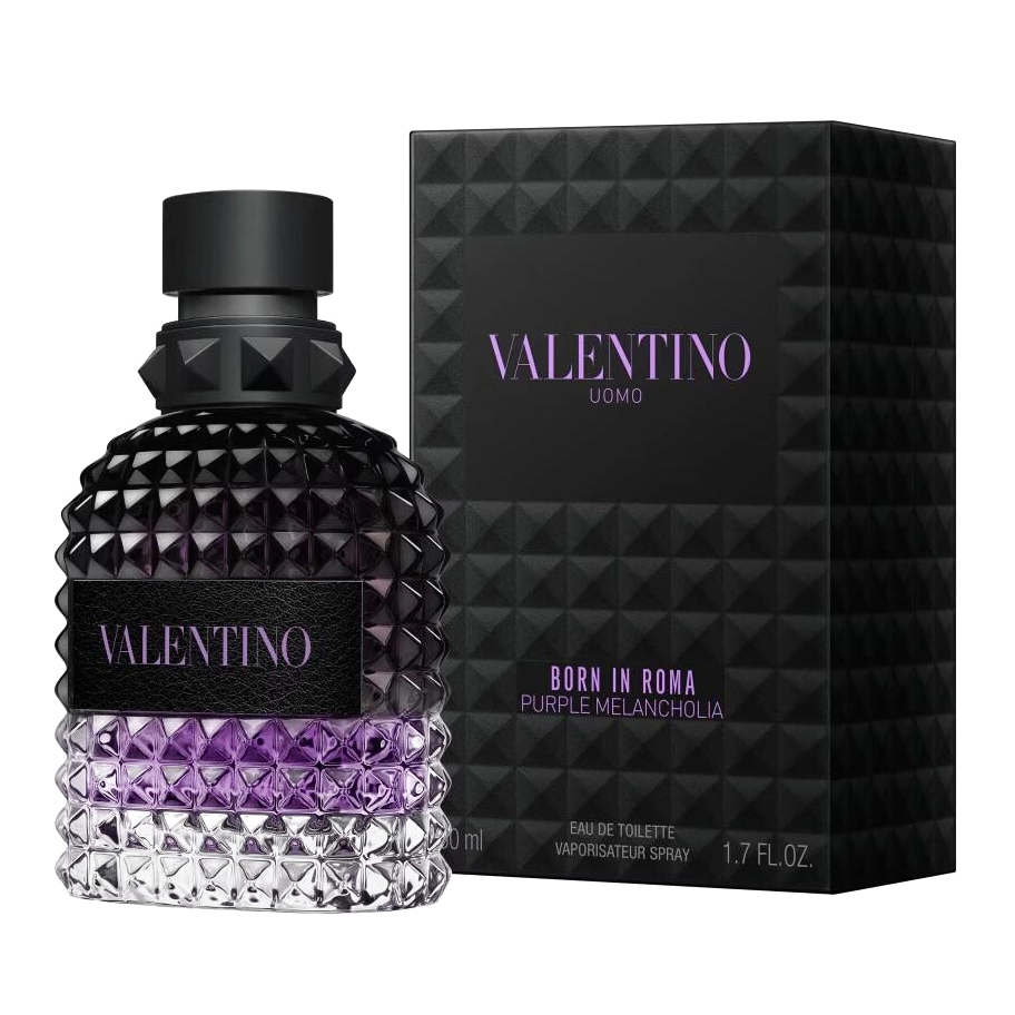 Valentino Uomo Born In Roma Purple Melancholia одеколон 50 мл для мужчин - Валентино Меланхолия