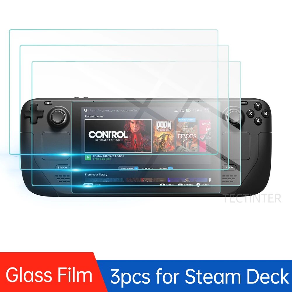 Комплект защитных стекол Steam Deck TECTINTER 3 pcs
