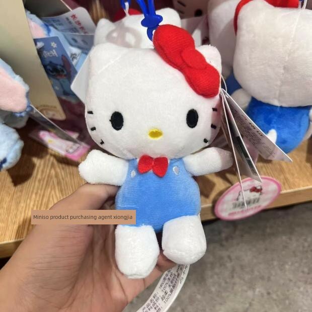 Miniso 50-летие Hello Kitty плюшевая кукла милый мягкий котенок подвеска брелок игрушка подарок для девочек