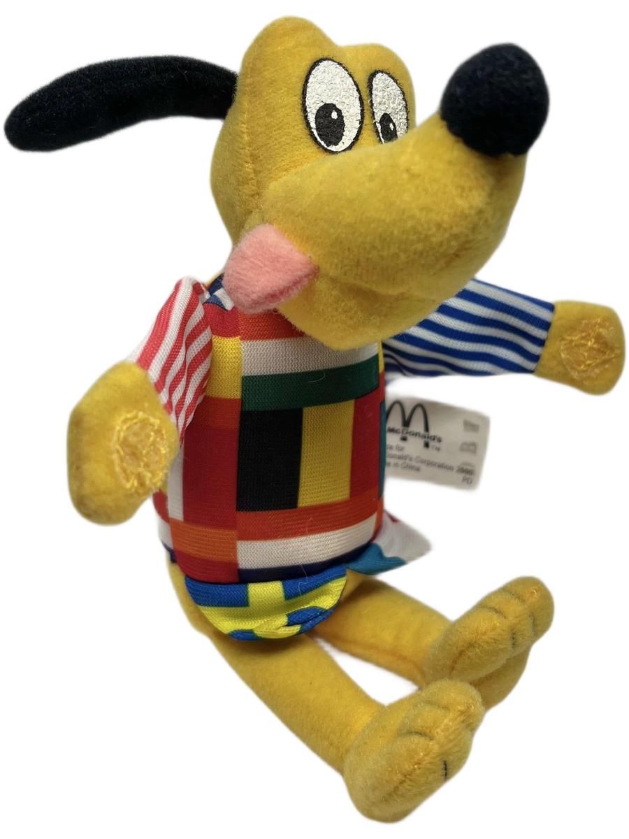 McDonald's (Happy Meal Toys) 2000г. Винтажная Коллекционная Игрушка - плуто (Pluto the Pup). McDonalds (Макдональдс) Happy Meal (Хэппи Мил) Pluto Disneyland Paris.