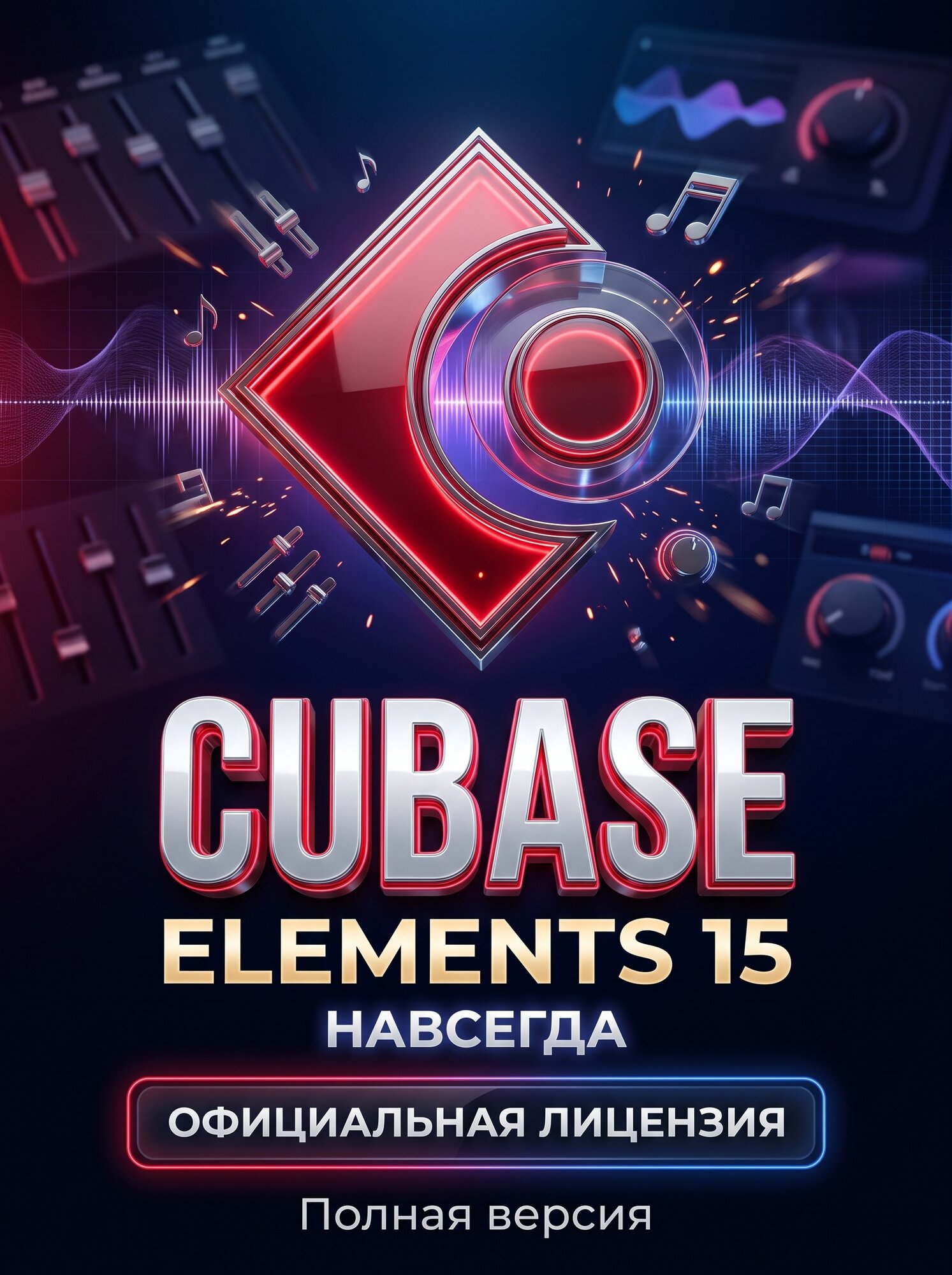 Cubase Elements 15 — новая полная версия — Официальная лицензия — Кубасе Элементс 15