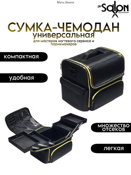 Сумка чемодан для мастера маникюра, визажиста