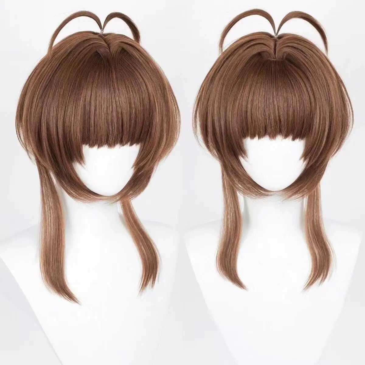 Косплей костюм Сакуры из аниме Cardcaptor Sakura Коричневый, XXXL, Wigs