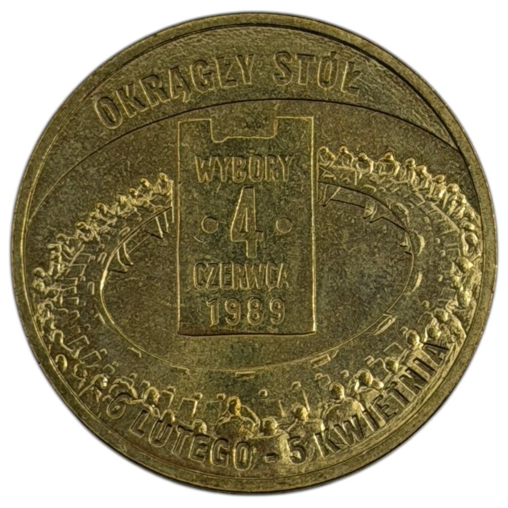 Польша 2 злотых 2009 г. (Польский путь к свободе - 30 лет выборам 4 июня 1989 года)