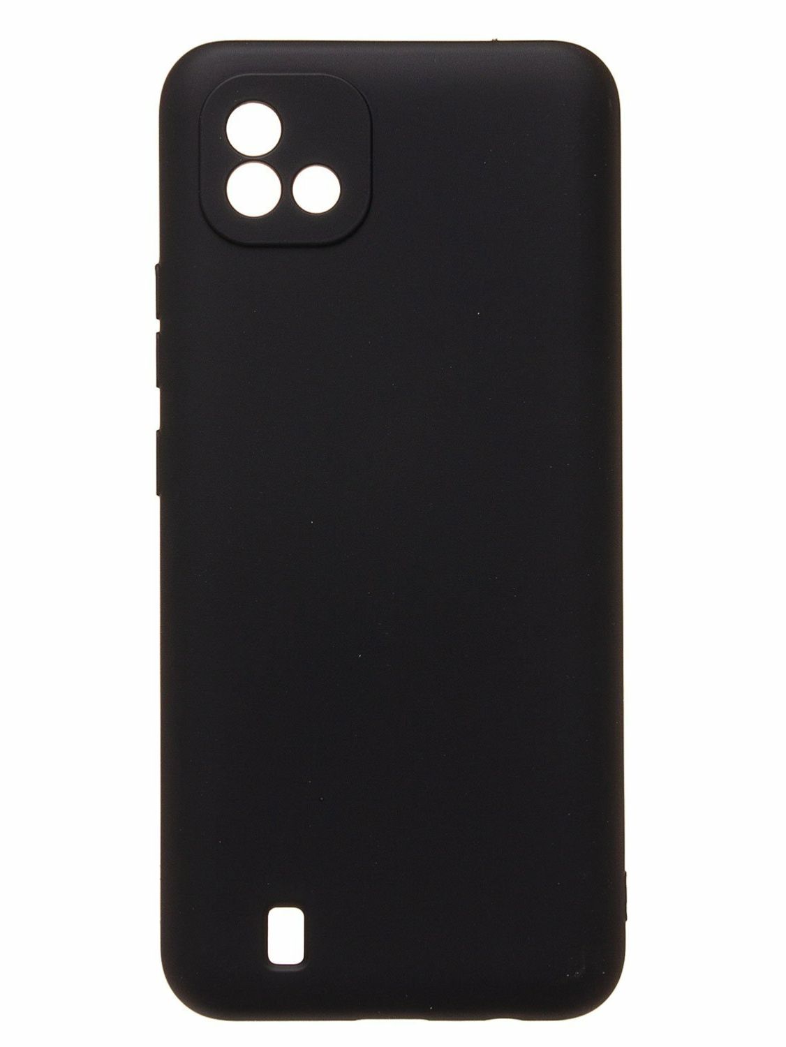 Чехол накладка для Realme C11/C20 2021 чёрная, тонкая, защитная, стильная / Чехол на Реалми Ц11/Ц20 2021 чёрный, противоударный
