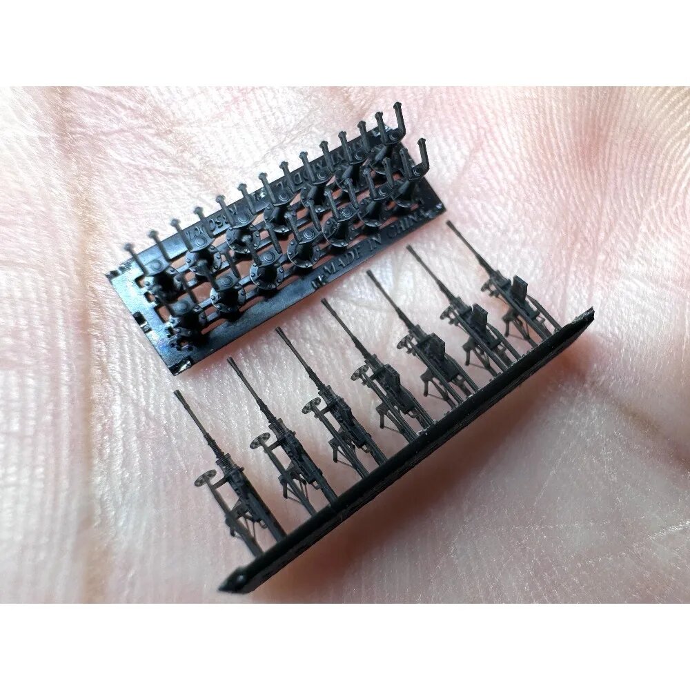 3D-печатная деталь орудия IJN TYPE 96 25MM AA GUN 1/350 MUYI MODEL R350001