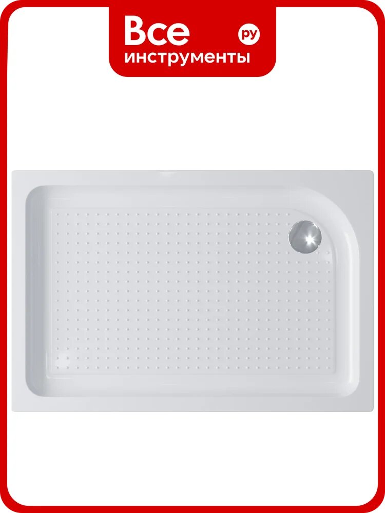 Поддон душевой BelBagno TRAY-BB-AH-120/80-15-W-R, акриловый, антискользящий, белый