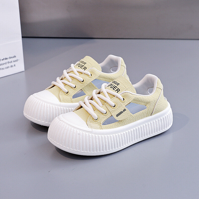 JYL Женские кеды Для пляжного отдыха Одношаговые Легкие Резина/Light yellow