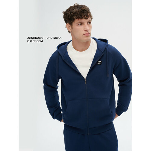 фото Толстовка спортивная rank competitor fleece fz, размер s, , синий
