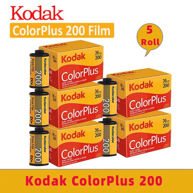 KODAK ColorPlus 200/UltraMax 400/Gold 200 цветная фотопленка 35мм 5 Roll ColorPlus 200