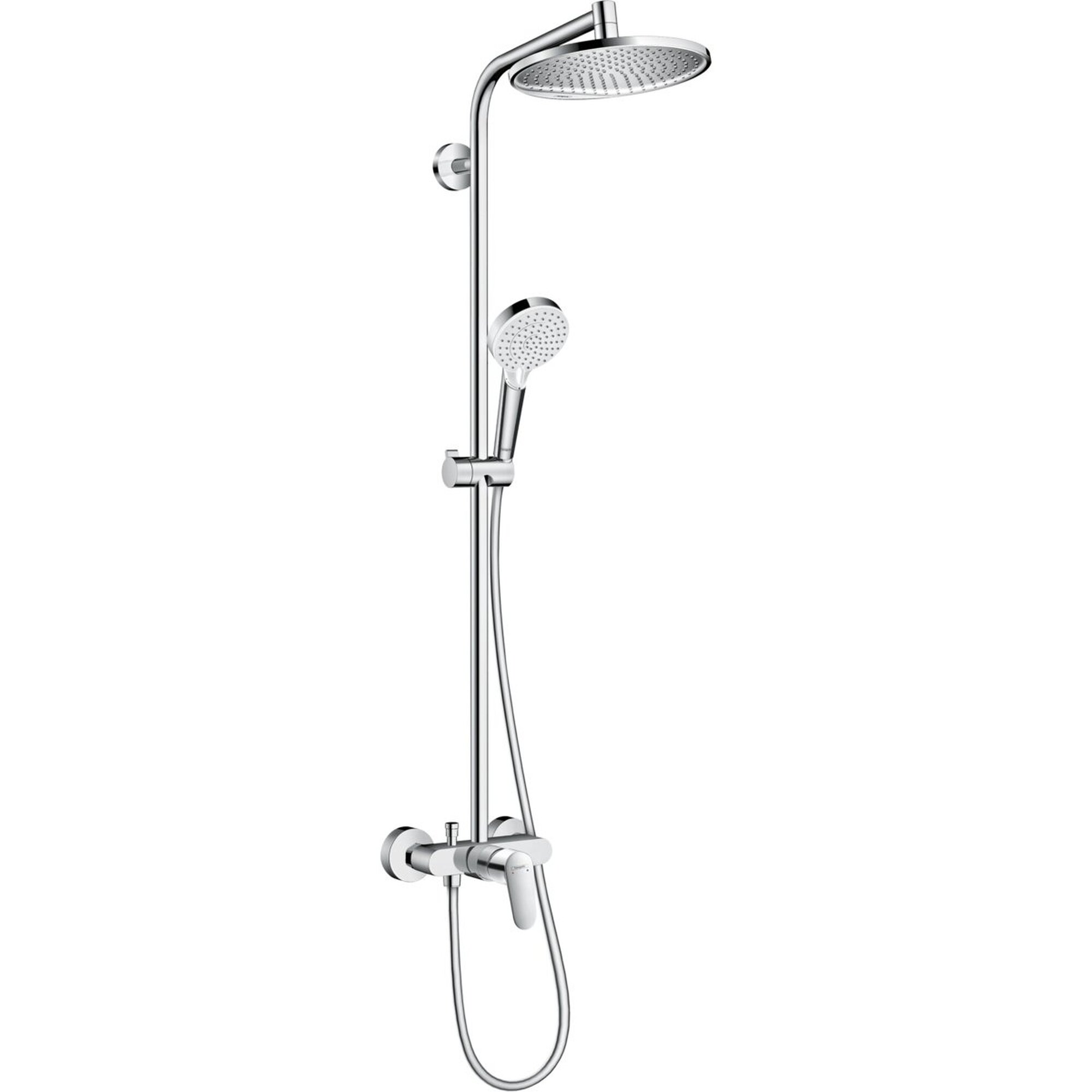 Душевая система Hansgrohe Crometta S, рычажная, хромированная латунь