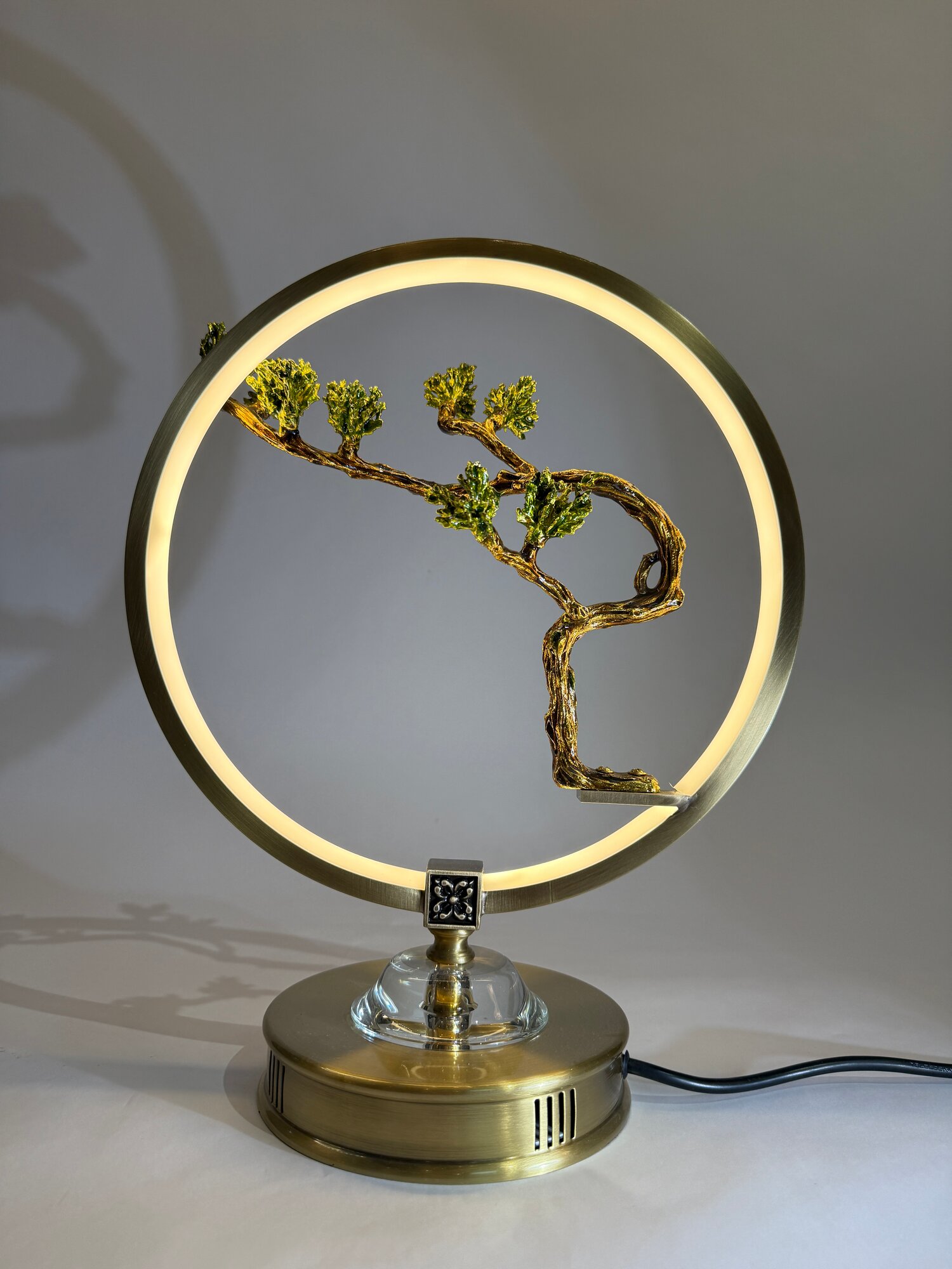 Светильник дерево Бонсай «Bonsai Glow» настольный, светодиодные лампы, латунь, 5W