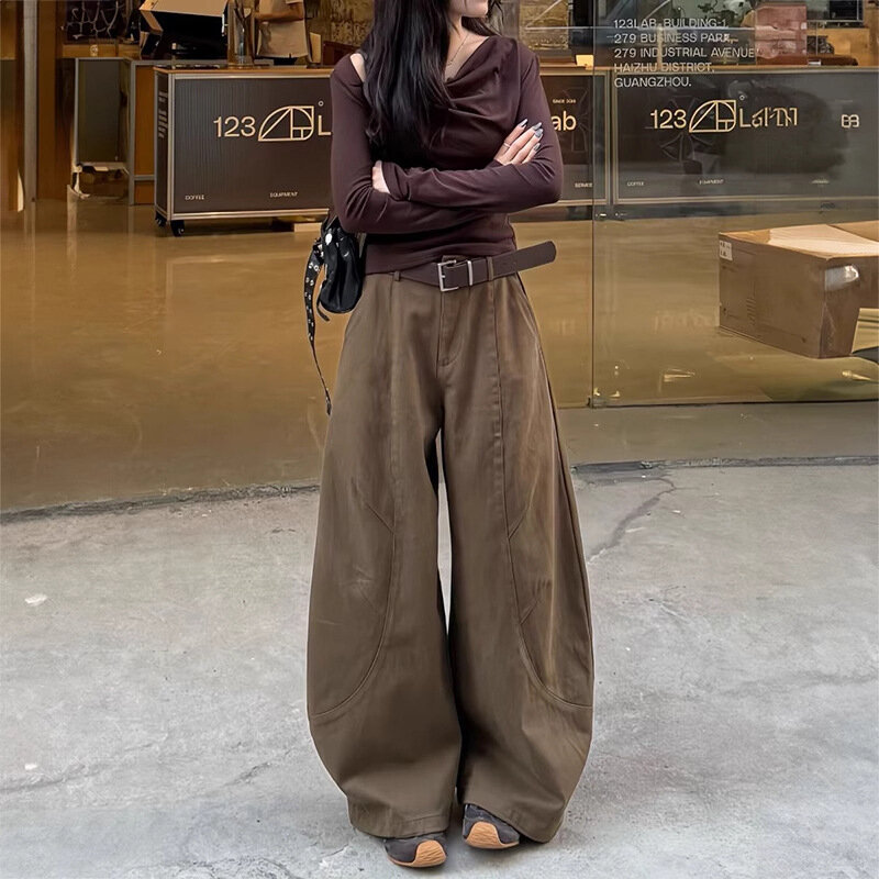 JYL Стиль Женские джинсы стирка эффект низкая талия микро-клеш, прямой крой не прилипают к ногам, Размер_XXXL