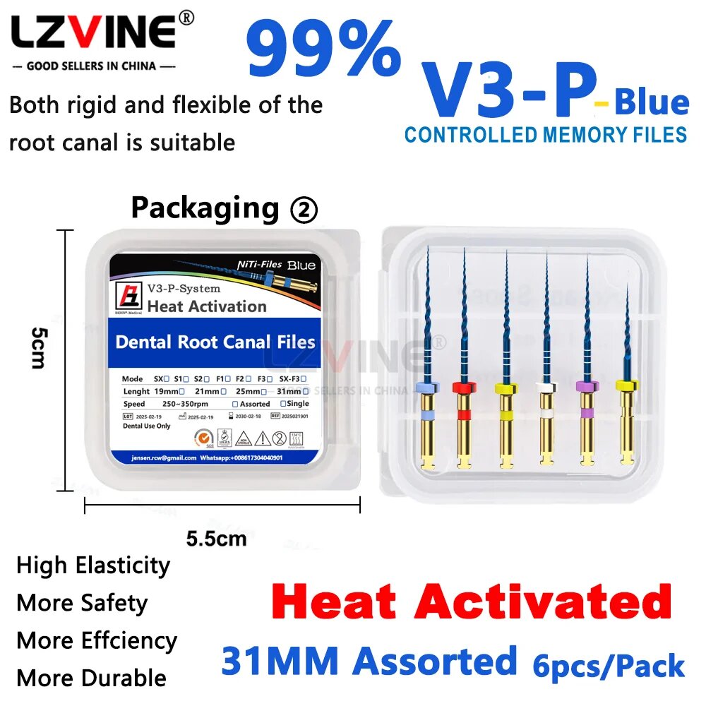 Стоматологические файлы VBG SX-F3 S1 Blue-31MM-Mix