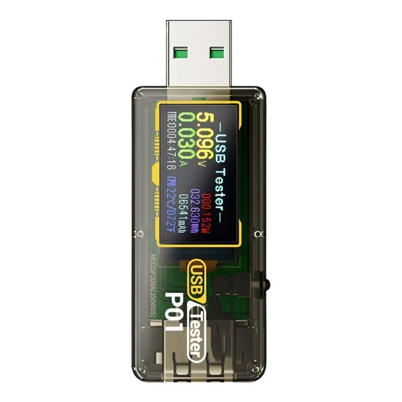 (1 шт.) Тестер для быстрой зарядки USB, модель P01
