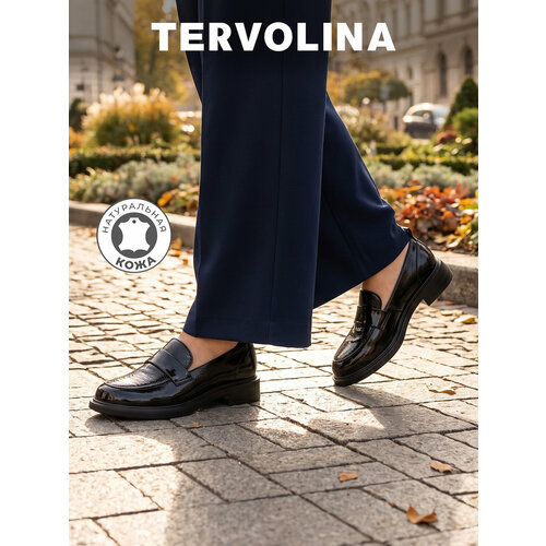 фото Туфли tervolina, размер 41, черный лак