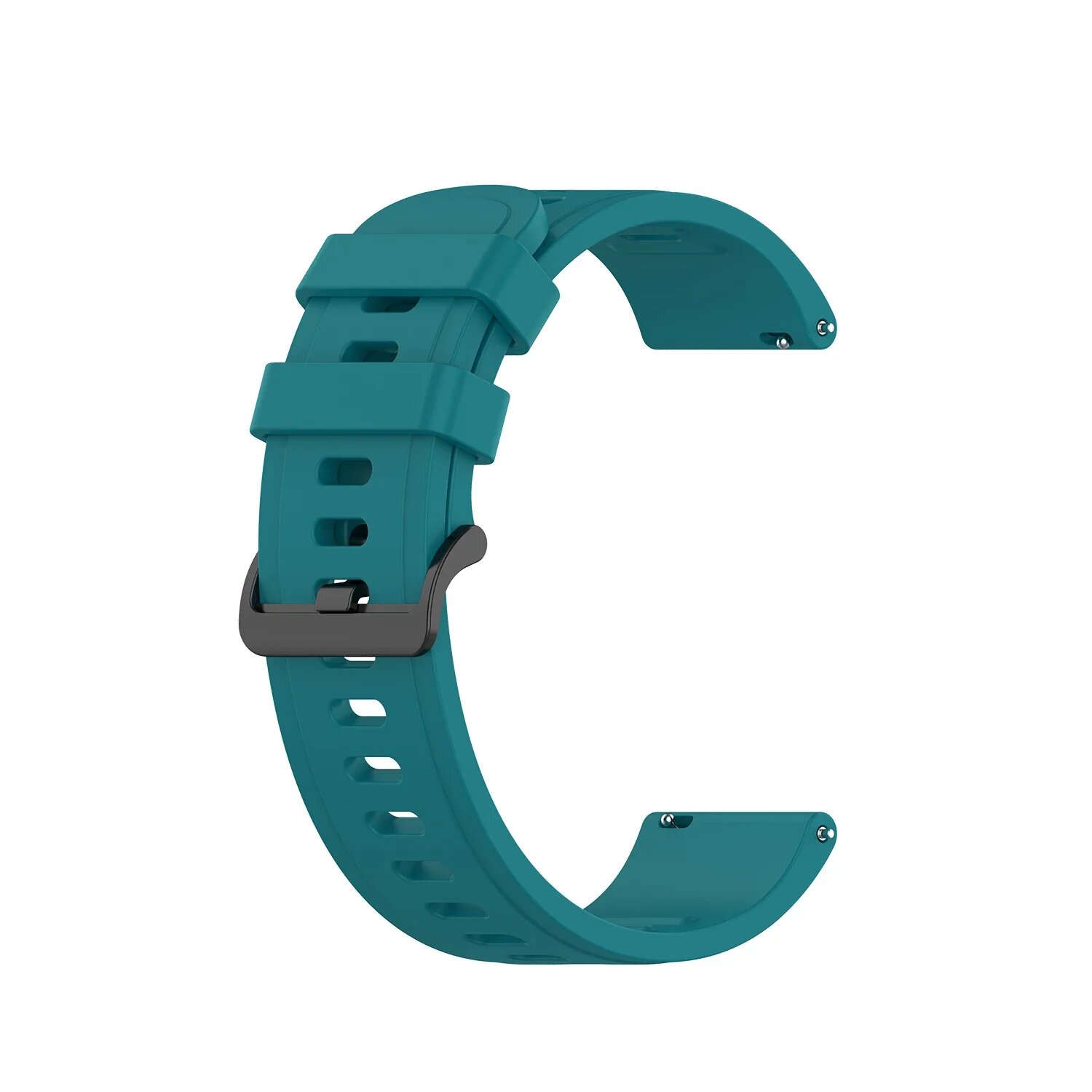 Силиконовый ремешок 20/22 мм для Samsung Galaxy Watch 22mm, Бирюзовый, Blue green