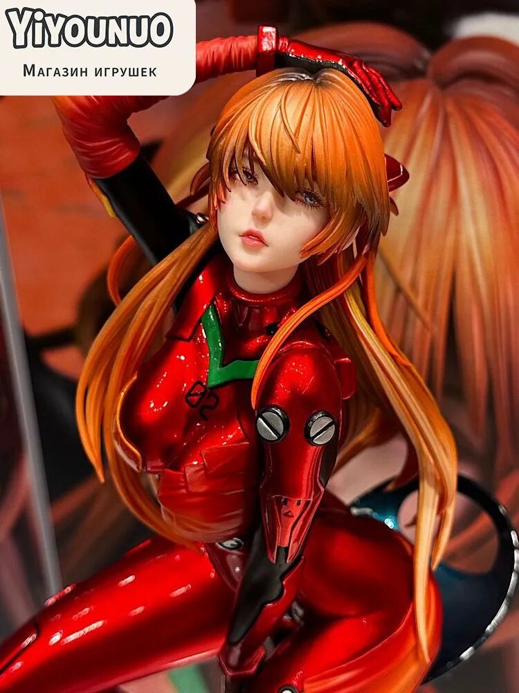 Asuka Langley Evangelion GK Statue 44 см, Коллекционная Аниме Фигурка PVC, Статуэтка Asuka Shikinami Langley, Подарок Коллекционеру