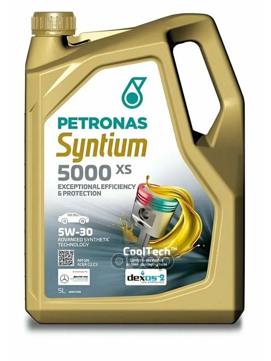 5W30 Petronas Syntium 5000 Xs 5Л PETRONAS арт. 70956M12EU