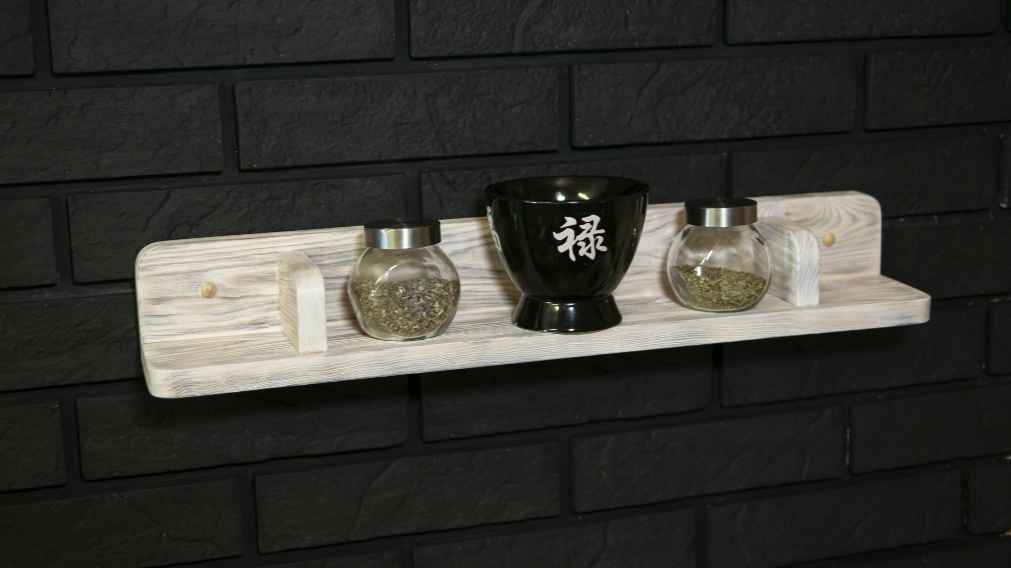 Полка настенная ROCKTON RUSTIK WHITE полка белая деревянная/полка на кухню/полка из дерева