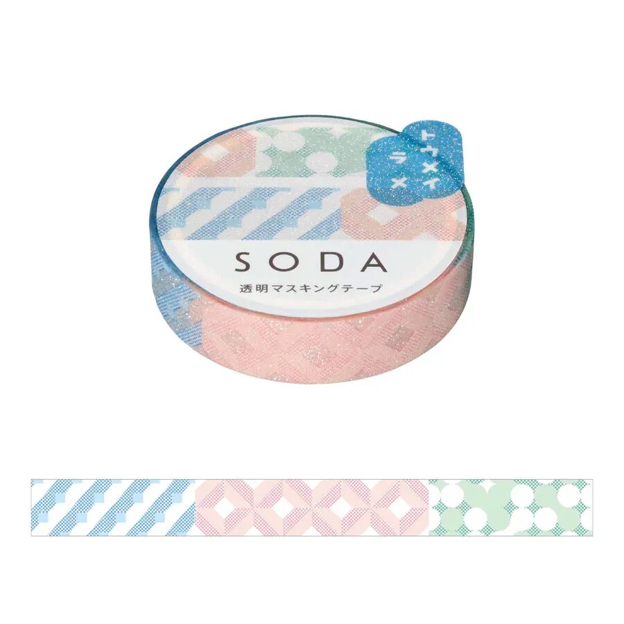 Прозрачная Декоративная Лента Japan KingJim Washi Tape