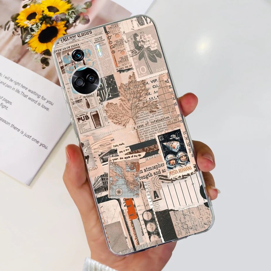 Чехол для Honor 90 Lite, цвет 662, с рисунком