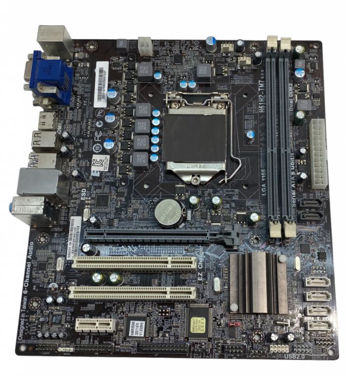 Материнская плата ECS H61H2-TM7 v2.0 (H61H2-TM7 v2.0) - LGA1155, Intel H61 Express, 2хDDR3, Micro-ATX