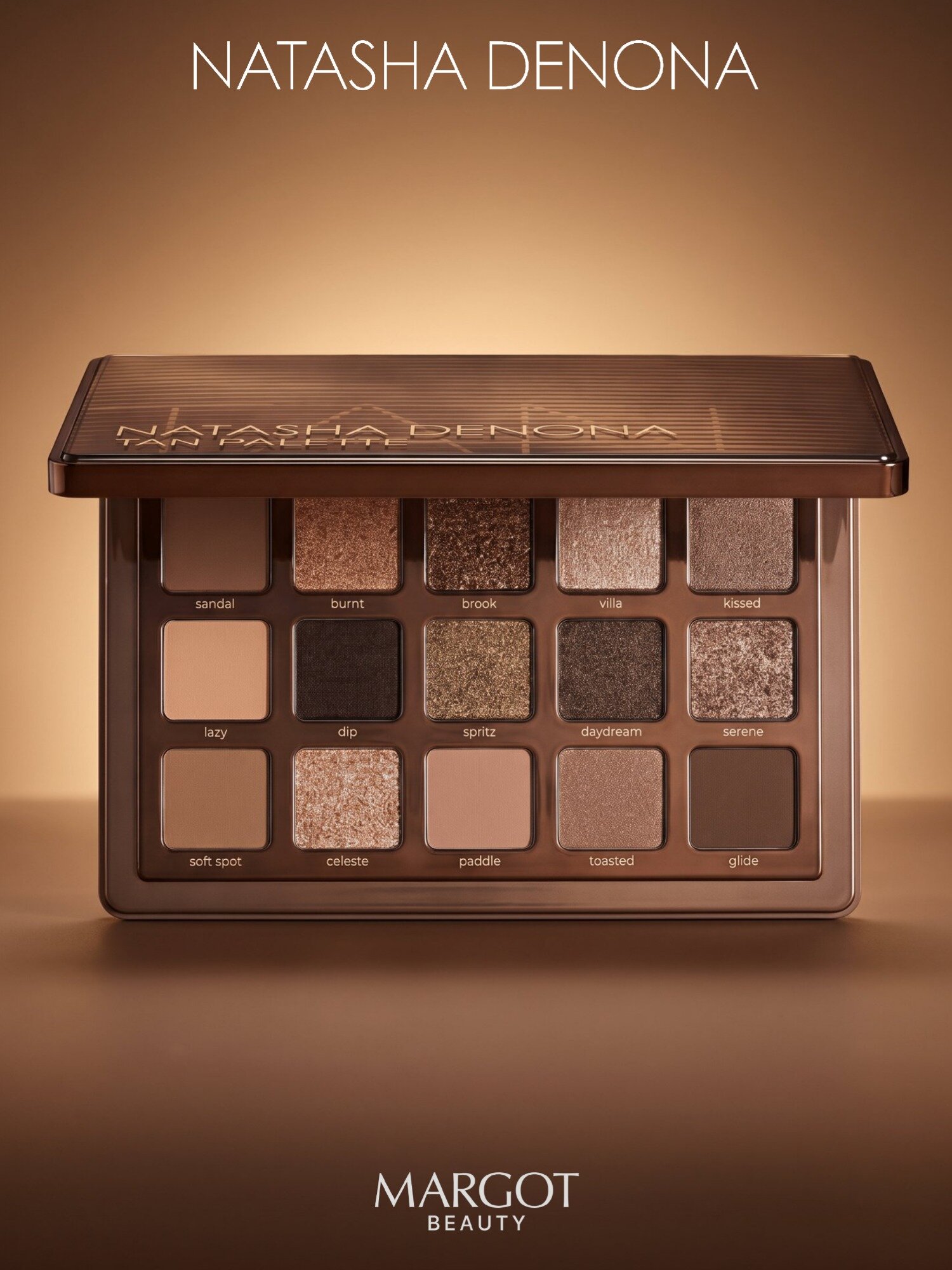 Палетка теней NATASHA DENONA TAN PALETTE | 15 оттенков | оригинал
