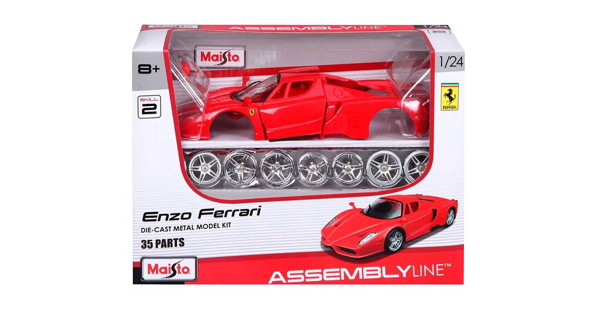 Модель сборная MAISTO Ferrari enzo 2006 red / феррари энцо красный (сборка без клея)