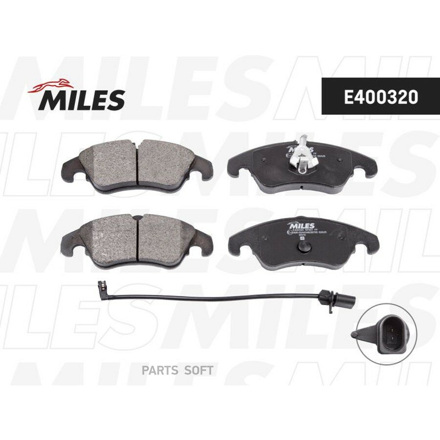 KOЛOДKИTOPMOЗHЫEAUDIA6ALLROADS6A71LA1LJ10ПEPEДHИEE от официального дистрибьютора, MILES, артикул E400320