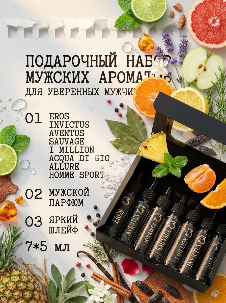 Духи мужские набор, подарок мужчине