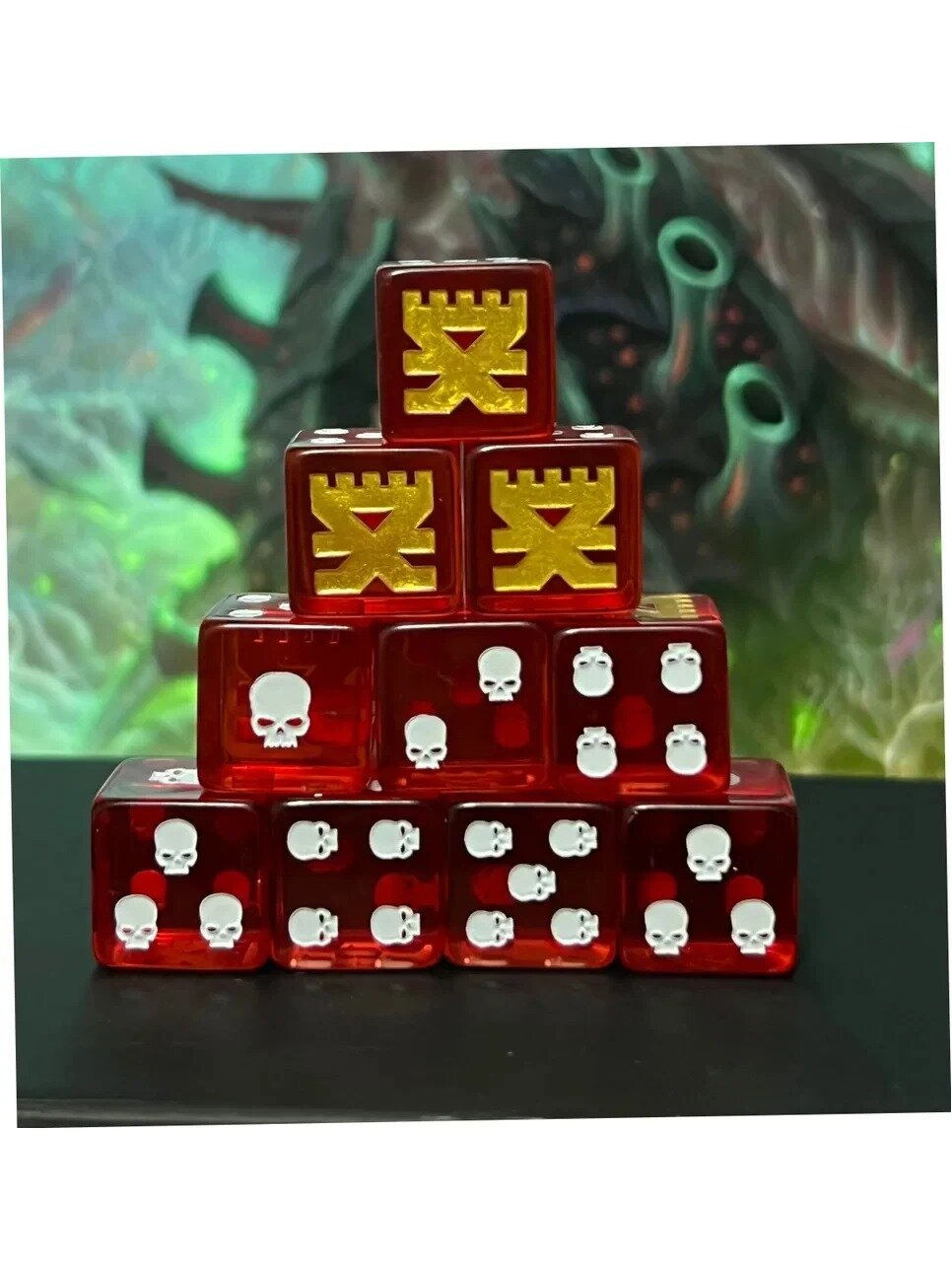 Дайсы d6 "Кхорн" Warhammer 40K набор 20шт