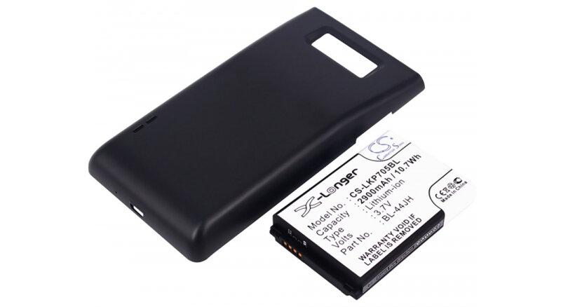 Аккумуляторная батарея iBatt 2900mAh для LG BL-44JH, EAC61839001, Optimus P705, P705 Optimus L7, Optimus P705g,