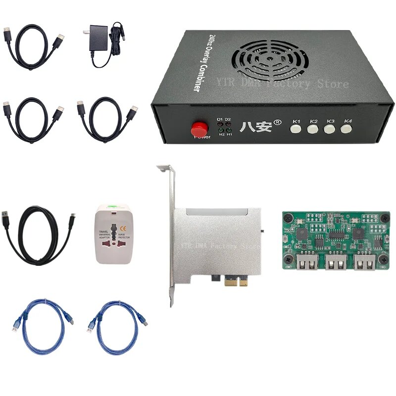 DMA 75T Ice Shield FPGA Module + BAAN DP/HDMI Видеосинтез B 75T MAKCU BAANHDMI