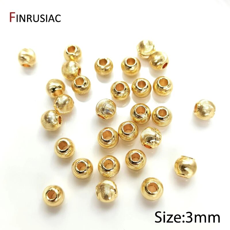 Металлические разделители для бусин FINRUSIAC 40 шт Бежевый, 40 Pcs, 18K Gold Plated