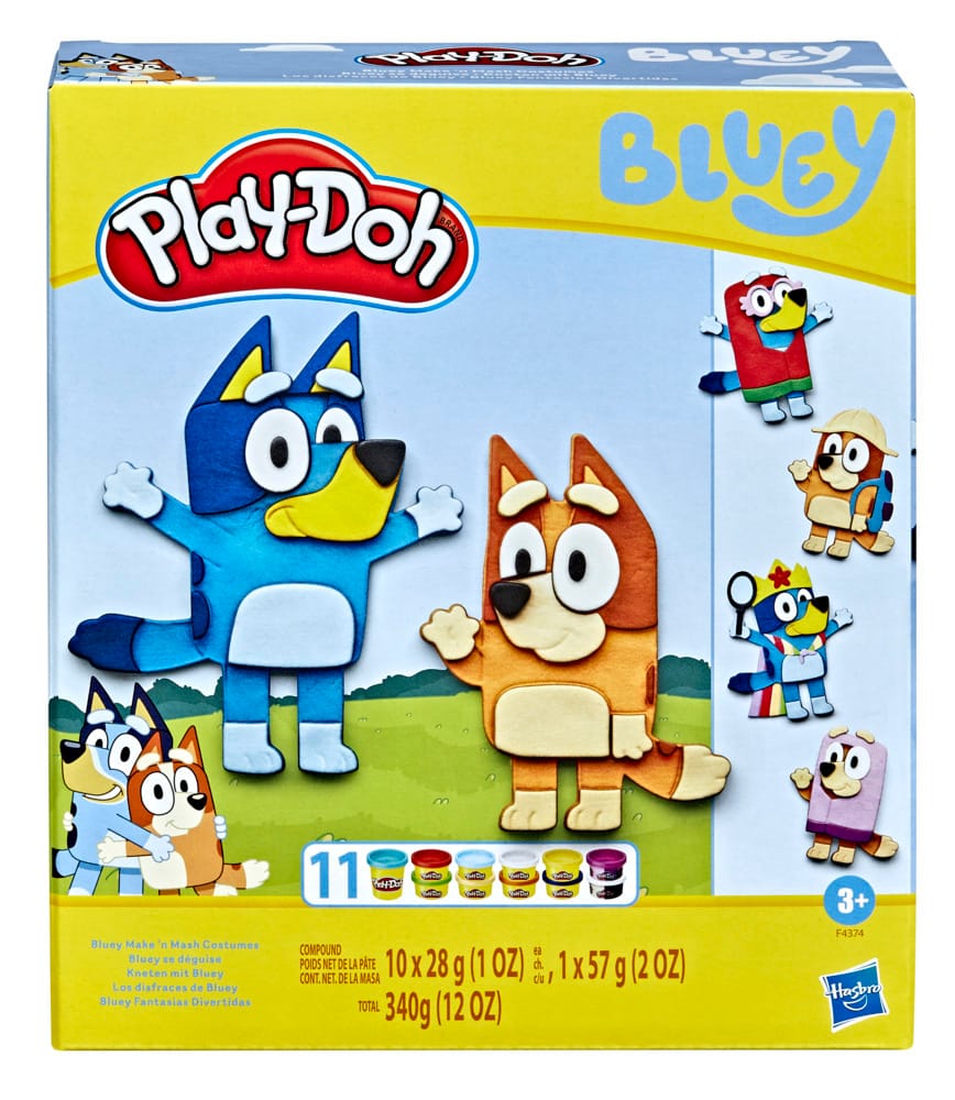 Пластилин Play-Doh Bluey Костюмы Bluey, 11 штук