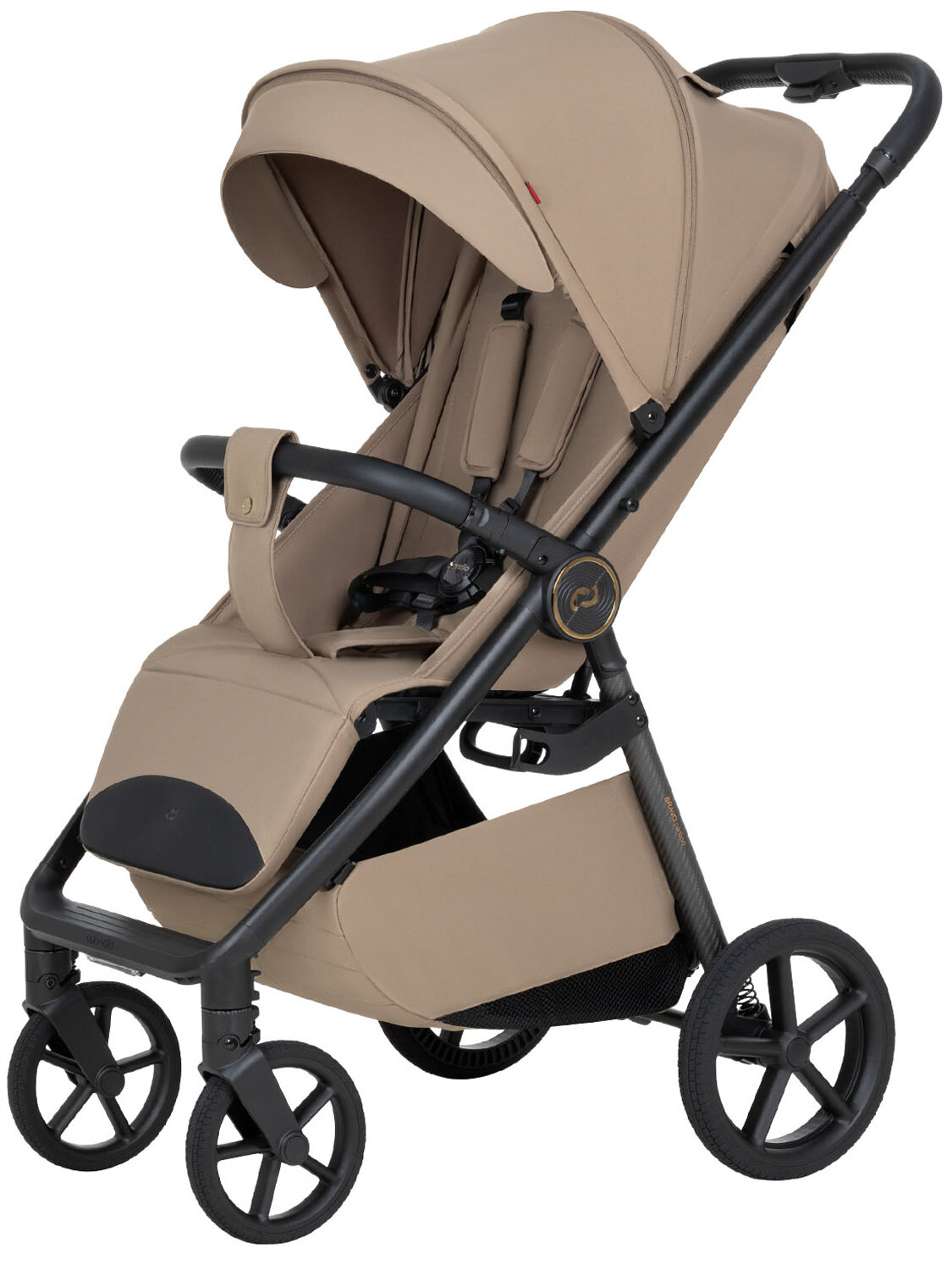 Коляска прогулочная CARRELLO Bravo carbon CRL-5530, бежевый (ketch beige)