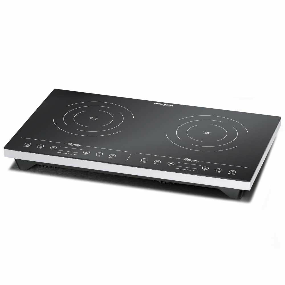 Плита индукционная настольная Rommelsbacher CT 3410/IN, 2 конфорки, 3400 Вт, сенсорное управление, таймер, 10 уровней мощности, черный