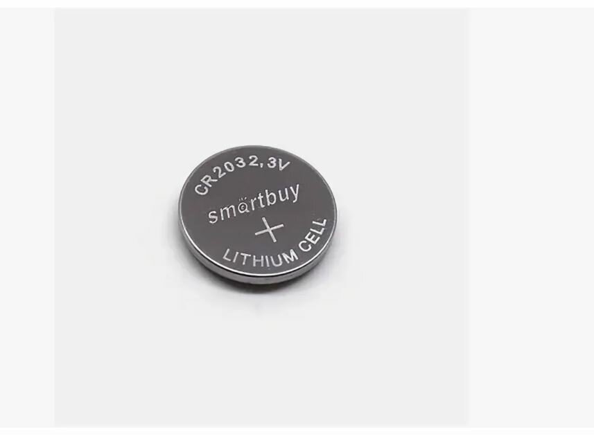 Аккумулятор SmartBuy CR2032, литий-ионный, 220 мАч, 3 В, серебристый, 1 шт
