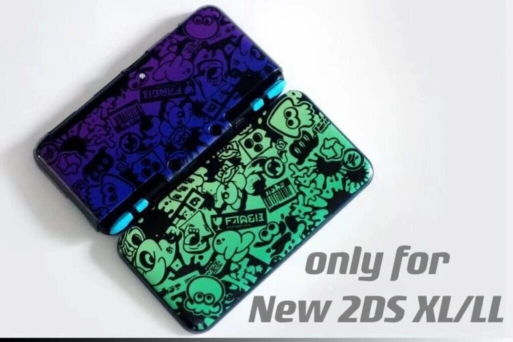 Чехол-оболочка с защелкивающимся креплением для Nintendo New 2DS XL/LL с двусторонним дизайном для защиты