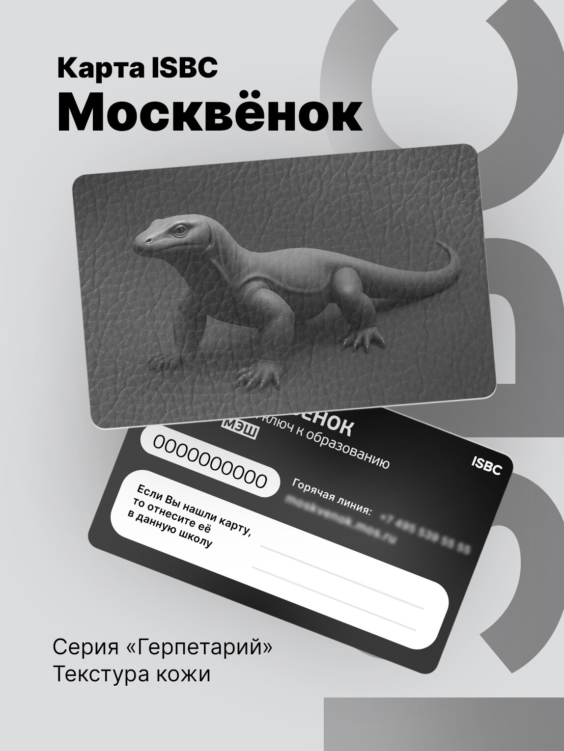 Карта Москёнок , Электронная карта школьника, ISBC, Варан