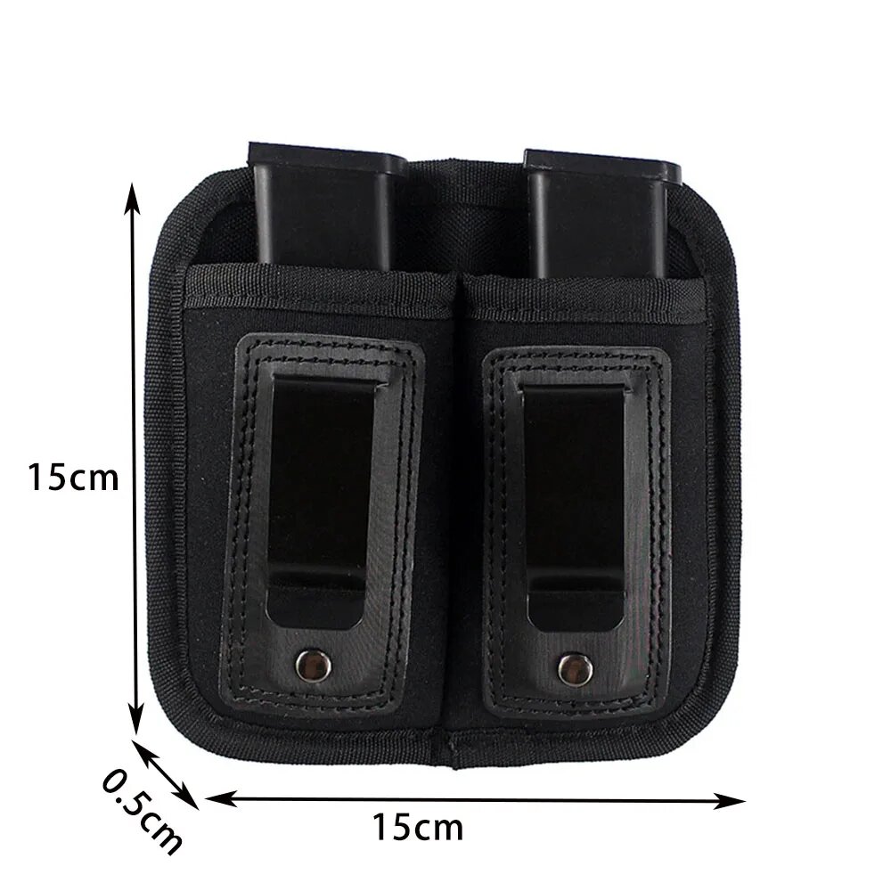Кобура для скрытого ношения патронов 9 мм, .40, .45, .380, .357 из нейлона Double Pouch