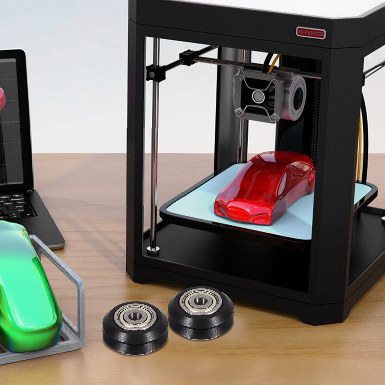 2 Шт Колеса Для 3D Принтера Практическая Лебедка Маленькие Ролики 2 50X2 50X1 20Cm