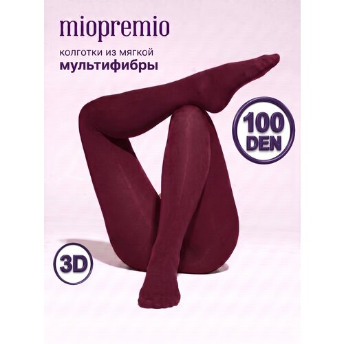 фото Колготки miopremio, 100 den, размер 3, бордовый