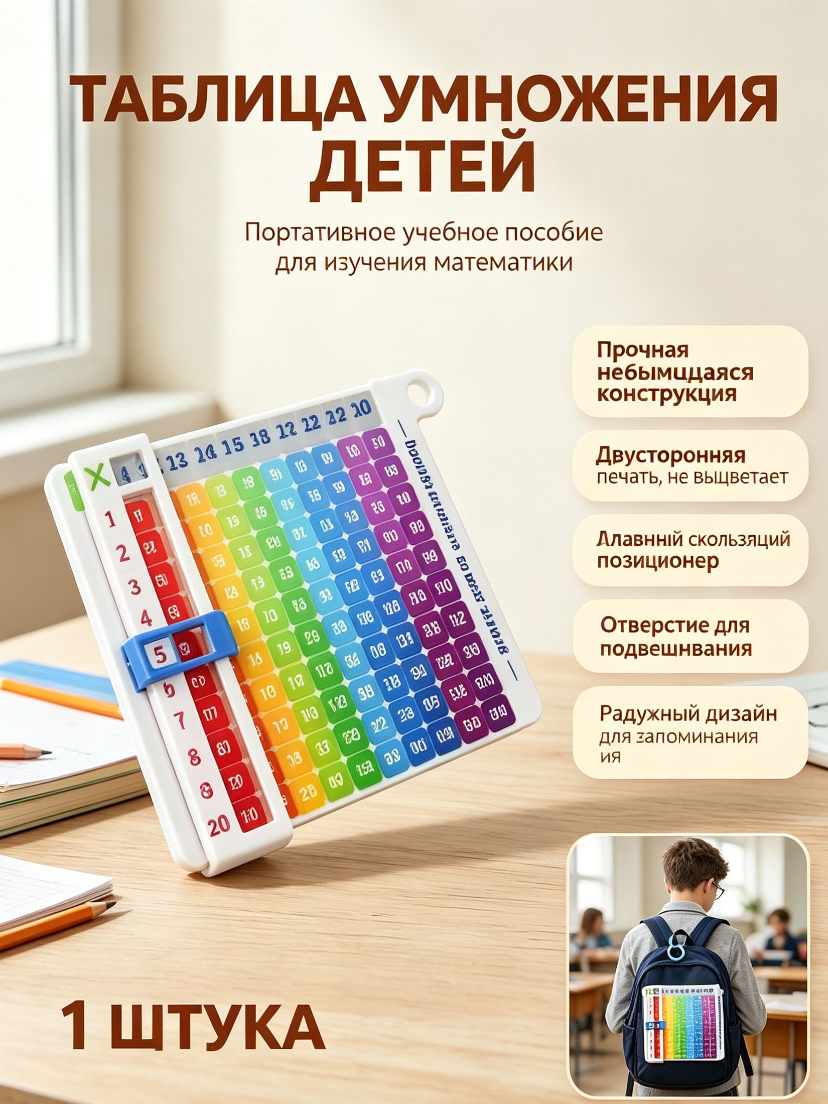 Радужная таблица умножения