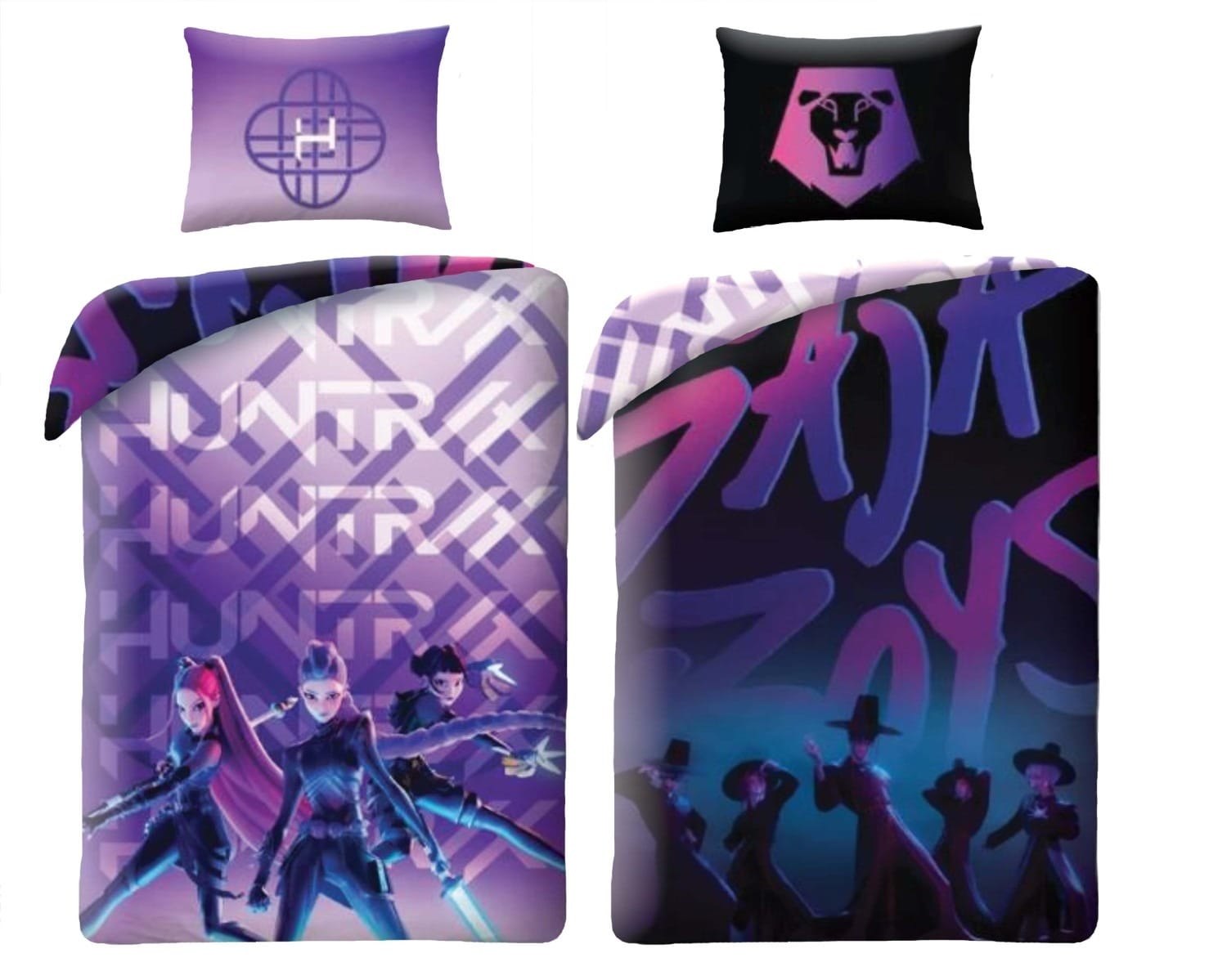 Комплект постельного белья K-Pop Demon Hunters, 2-предметный, 140x200 см, цветной