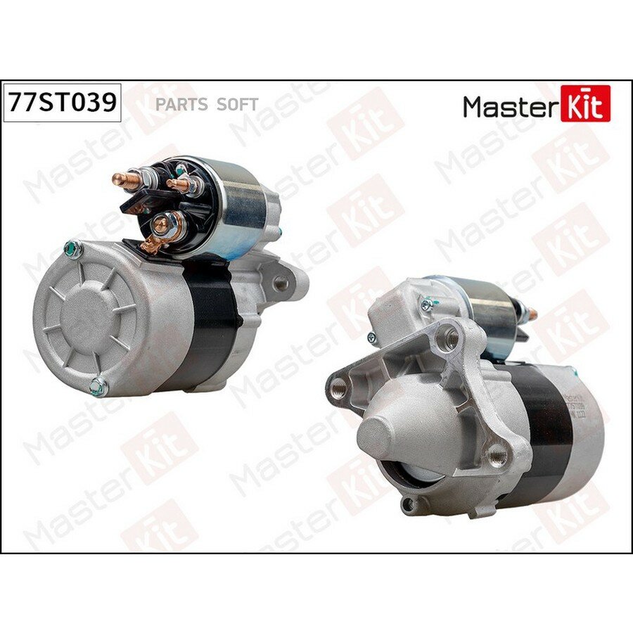Стартер RENAULT LOGAN, MEGANNE II 1.4/1.6 (0.85kw) Masterkit от официального дистрибьютора, MASTERKIT, артикул 77ST039