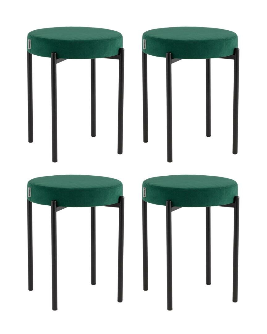 Табурет Stool Group Табурет Бриф Original велюр зеленый 4 шт. арт. УТ000043140