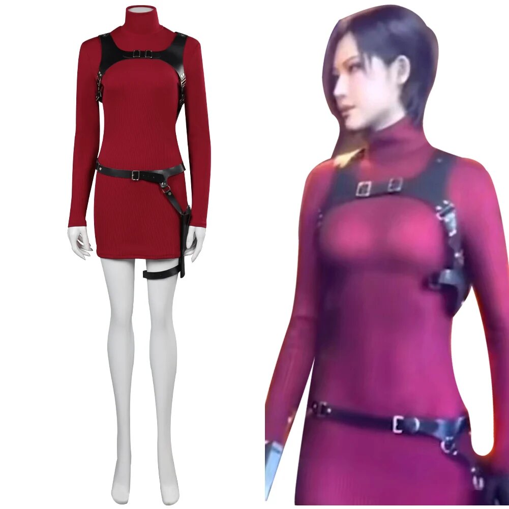 Костюм Аниме Эшли Грэхэм Красный, S, Ada Wong