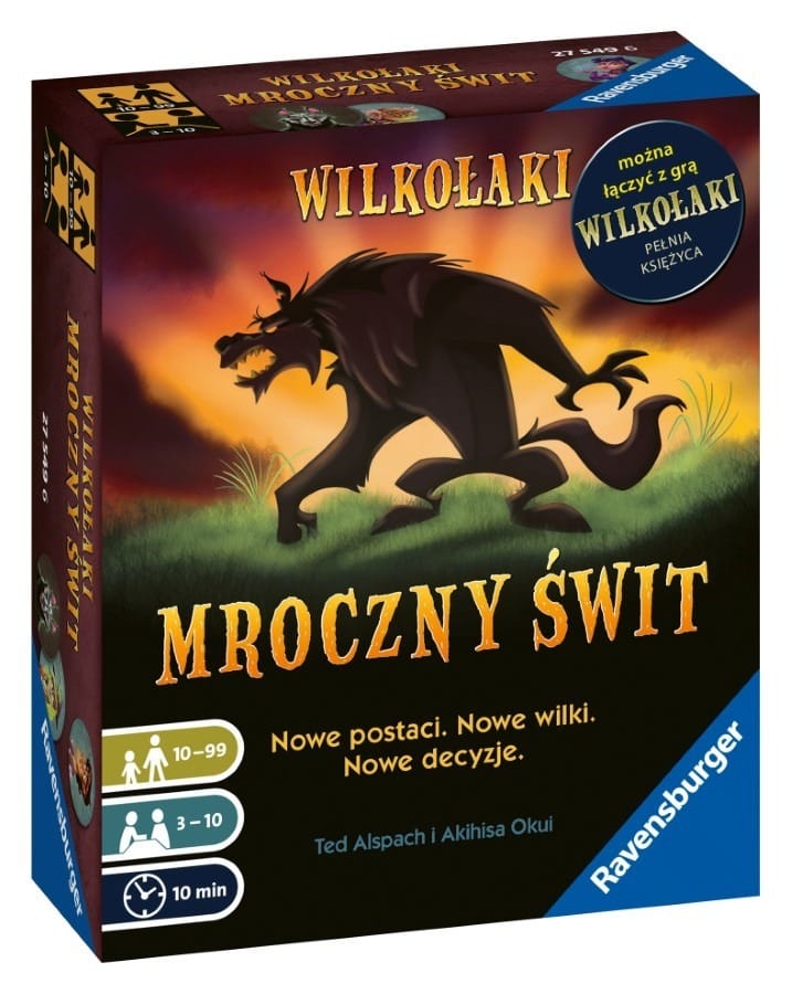 Настольная игра Ravensburger "Оборотни. Тёмный рассвет", карточная игра для детей